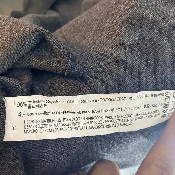 Zara Trafaluc Gray Sleeveless Bodycon Fitted Stretch Midi Dress Women sz S - Picture 6 of 7